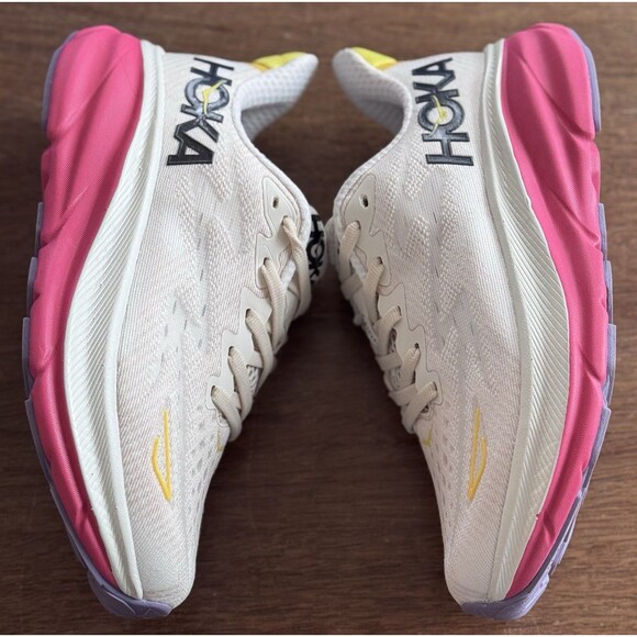 Women’s Size 5 HOKA Clifton 9 Eggnog Blanc De Blanc 1127896-EBDB Running NIB main image 7